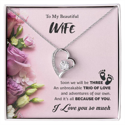 To My Beautiful Wife | I Love You So Much - Forever Love Necklace